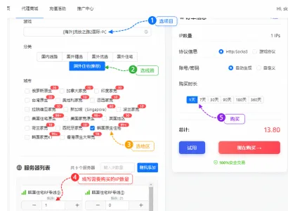 无双代理 - 服务介绍：SOCKS5/HTTP与游戏多开、矩阵场景